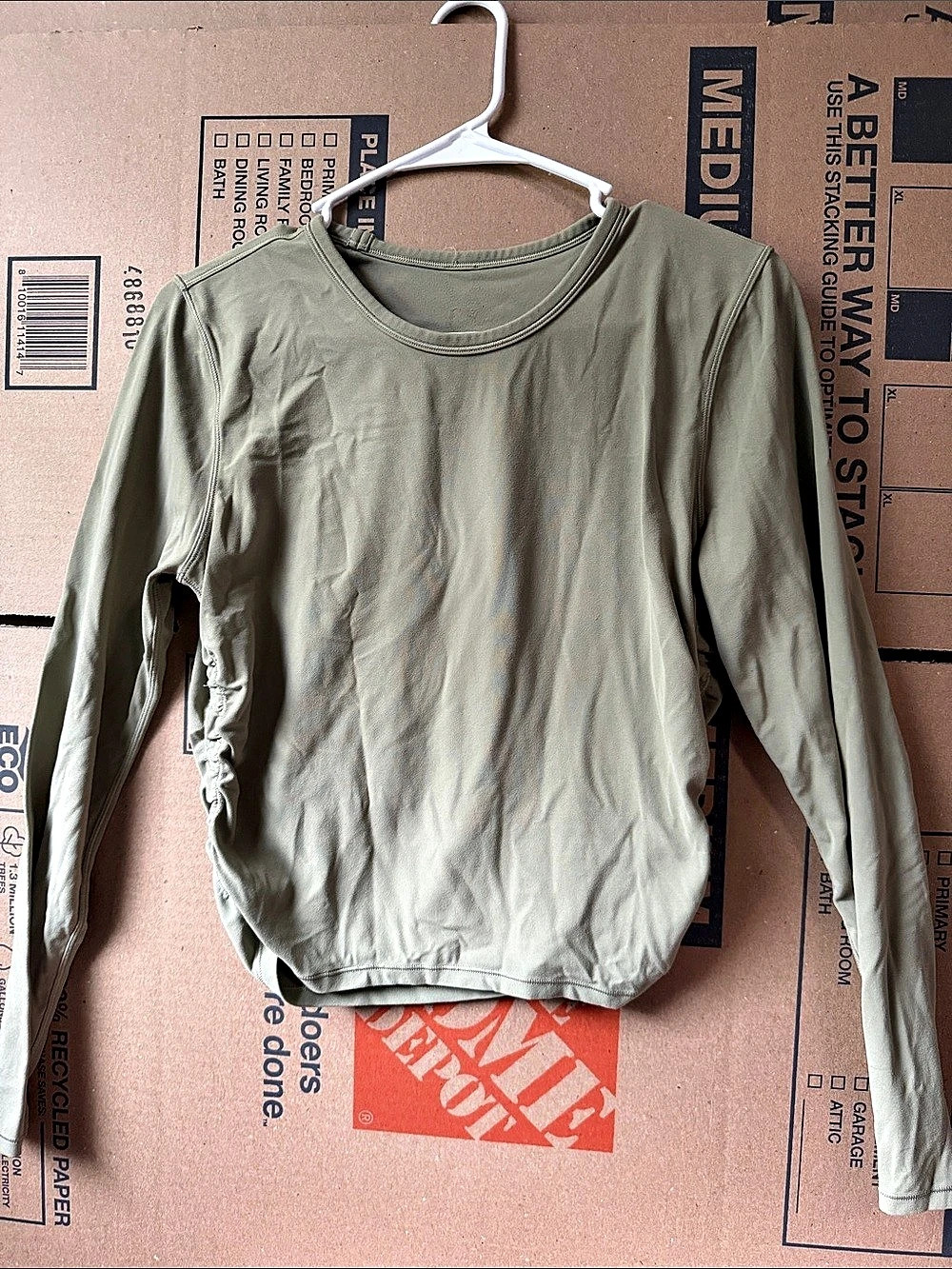lululemon All It Takes Long Sleeve *Nulu Ruched Top in Green. No tag.